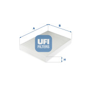 53.314.00 Filter vnútorného priestoru UFI