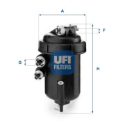 55.127.00 Palivový filter UFI