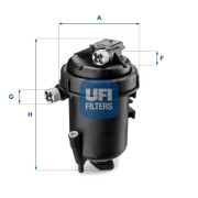 55.144.00 Palivový filter UFI
