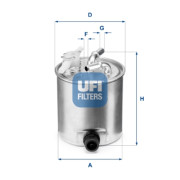 55.392.00 Palivový filter UFI