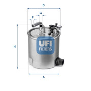 55.394.00 Palivový filter UFI