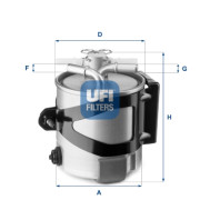 55.430.00 Palivový filter UFI