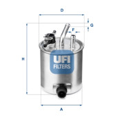 55.582.00 Palivový filter UFI