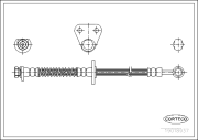 19018937 Brzdová hadica CORTECO