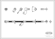 19032248 Brzdová hadica CORTECO