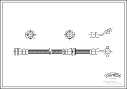 19032299 Brzdová hadica CORTECO