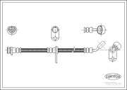 19032435 Brzdová hadica CORTECO