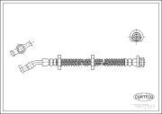 19032503 Brzdová hadica CORTECO
