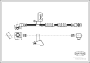 19032659 Brzdová hadica CORTECO