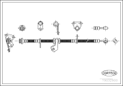 19032900 Brzdová hadica CORTECO