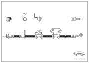 19032908 Brzdová hadica CORTECO