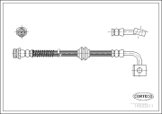 19033011 Brzdová hadica CORTECO