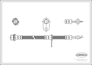 19033523 Brzdová hadica CORTECO