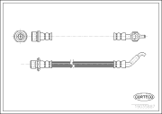 19035887 Brzdová hadica CORTECO