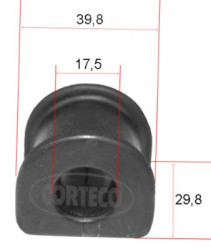 49371775 Ulożenie priečneho stabilizátora CORTECO