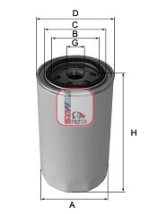 S 0910 R Olejový filter SOFIMA