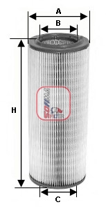 S 1460 A Vzduchový filter SOFIMA