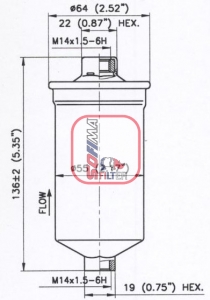 S 1770 B Palivový filter SOFIMA