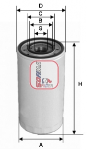 S 3475 R Olejový filter SOFIMA