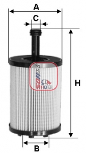 S 5023 PE Olejový filter SOFIMA