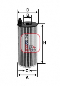 S 5188 PE Olejový filter SOFIMA