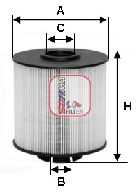 S 6017 NE Palivový filter SOFIMA