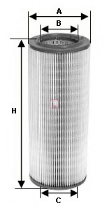 S 7182 A Vzduchový filter SOFIMA