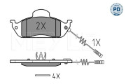 025 231 9317/PD Sada brzdových platničiek kotúčovej brzdy MEYLE-PD: Advanced design and technology. MEYLE