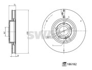 33 11 0293 Brzdový kotúč SWAG