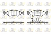 2502.22 Sada brzdových platničiek kotúčovej brzdy ROADHOUSE