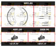 SPK 3091.03 Sada bŕzd, Bubnová brzda Super Precision Kit ROADHOUSE