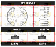 SPK 3027.04 Sada bŕzd, Bubnová brzda Super Precision Kit ROADHOUSE