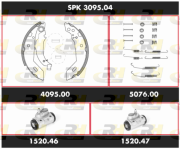 SPK 3095.04 Sada bŕzd, Bubnová brzda Super Precision Kit ROADHOUSE