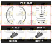 SPK 3182.00 Sada bŕzd, Bubnová brzda Super Precision Kit ROADHOUSE