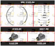 SPK 3182.04 Sada bŕzd, Bubnová brzda Super Precision Kit ROADHOUSE