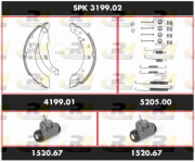 SPK 3199.02 Sada bŕzd, Bubnová brzda Super Precision Kit ROADHOUSE