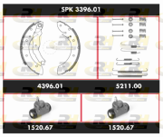 SPK 3396.01 Sada bŕzd, Bubnová brzda Super Precision Kit ROADHOUSE