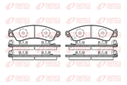 0334.02 Sada brzdových platničiek kotúčovej brzdy REMSA