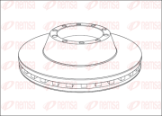 NCA1013.20 Brzdový kotúč Heavy Duty Brake Disc REMSA