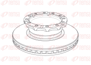 NCA1158.20 Brzdový kotúč Heavy Duty Brake Disc REMSA