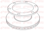 NCA1194.20 Brzdový kotúč Heavy Duty Brake Disc REMSA