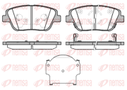 1423.02 Sada brzdových platničiek kotúčovej brzdy REMSA