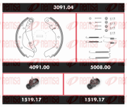 SPK 3091.04 Sada bŕzd, Bubnová brzda Super Precision Kit REMSA