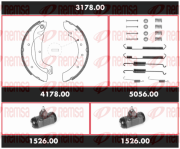 3178.00 Sada bŕzd, Bubnová brzda Precision Kit REMSA