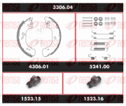 3306.04 Sada bŕzd, Bubnová brzda Precision Kit REMSA