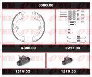 3380.00 Sada bŕzd, Bubnová brzda Precision Kit REMSA