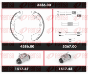 3386.00 Sada bŕzd, Bubnová brzda Precision Kit REMSA