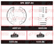 SPK 3027.04 Sada bŕzd, Bubnová brzda Super Precision Kit REMSA