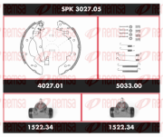 SPK 3027.05 Sada bŕzd, Bubnová brzda Super Precision Kit REMSA