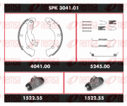 SPK 3041.01 Sada bŕzd, Bubnová brzda Super Precision Kit REMSA